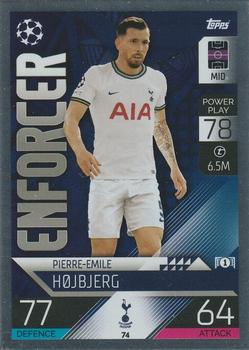 Pierre-Emile Hojbjerg Tottenham Hotspur 2022/23 Topps Match Attax ChL Enforcer #74