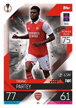 Thomas Partey Arsenal 2022/23 Topps Match Attax ChL #91
