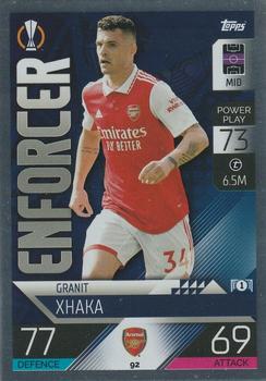 Granit Xhaka Arsenal 2022/23 Topps Match Attax ChL Enforcer #92