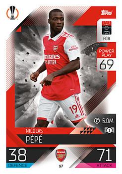 Nicolas Pepe Arsenal 2022/23 Topps Match Attax ChL #97