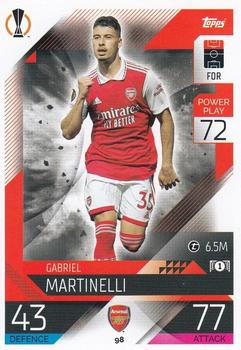 Gabriel Martinelli Arsenal 2022/23 Topps Match Attax ChL #98