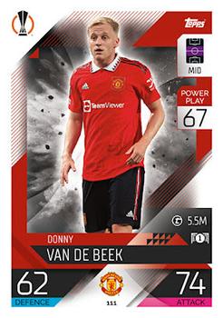 Donny van de Beek Manchester United 2022/23 Topps Match Attax ChL #111