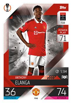 Anthony Elanga Manchester United 2022/23 Topps Match Attax ChL #114