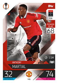 Anthony Martial Manchester United 2022/23 Topps Match Attax ChL #115