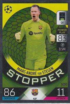 Marc-Andre ter Stegen FC Barcelona 2022/23 Topps Match Attax ChL Stopper #137