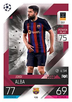 Jordi Alba FC Barcelona 2022/23 Topps Match Attax ChL #139