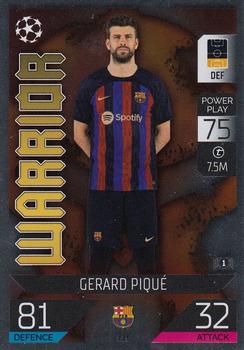 Gerard Pique FC Barcelona 2022/23 Topps Match Attax ChL Warrior #141