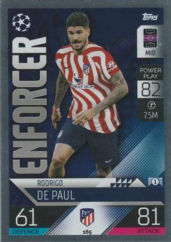 Rodrigo de Paul Atletico Madrid 2022/23 Topps Match Attax ChL Enforcer #165