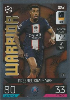 Presnel Kimpembe Paris Saint-Germain 2022/23 Topps Match Attax ChL Warrior #176