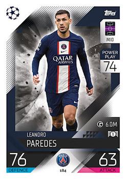 Leandro Paredes Paris Saint-Germain 2022/23 Topps Match Attax ChL #184