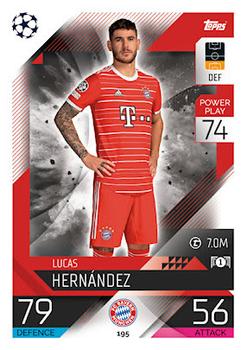 Lucas Hernandez Bayern Munchen 2022/23 Topps Match Attax ChL #195