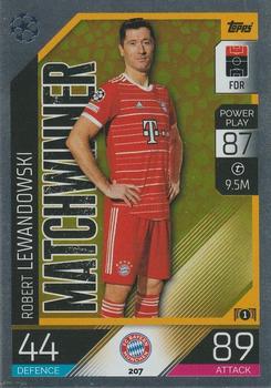 Robert Lewandowski Bayern Munchen 2022/23 Topps Match Attax ChL Matchwinner #207