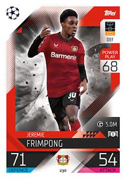 Jeremie Frimpong Bayer 04 Leverkusen 2022/23 Topps Match Attax ChL #230