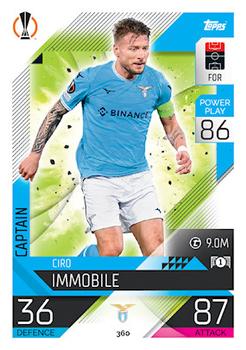 Ciro Immobile Lazio Roma 2022/23 Topps Match Attax ChL Captain #360