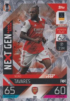 Nuno Tavares Arsenal 2022/23 Topps Match Attax ChL Next Gen #391