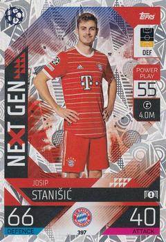 Josip Stanisic Bayern Munchen 2022/23 Topps Match Attax ChL Next Gen #397