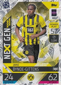 Jamie Bynoe-Gittens Borussia Dortmund 2022/23 Topps Match Attax ChL Next Gen #398
