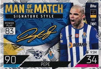 Pepe FC Porto 2022/23 Topps Match Attax ChL Man of the Match Signature Style #441
