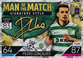 Pedro Goncalves Sporting CP 2022/23 Topps Match Attax ChL Man of the Match Signature Style #442
