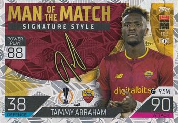 Tammy Abraham AS Roma 2022/23 Topps Match Attax ChL Man of the Match Signature Style #448