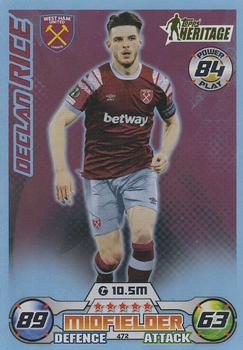 Declan Rice West Ham United 2022/23 Topps Match Attax ChL Topps Heritage #472