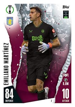 Emiliano Martinez Aston Villa 2023/24 Topps Match Attax UEFA ChL #2
