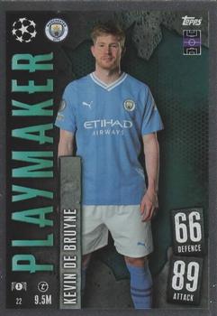 Kevin De Bruyne Manchester City 2023/24 Topps Match Attax UEFA ChL Playmaker #22