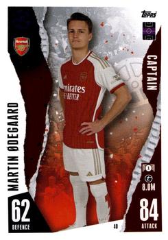 Martin Odegaard Arsenal 2023/24 Topps Match Attax UEFA ChL Captain #40