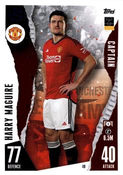 Harry Maguire Manchester United 2023/24 Topps Match Attax UEFA ChL Captain #49