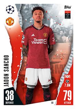 Jadon Sancho Manchester United 2023/24 Topps Match Attax UEFA ChL #60