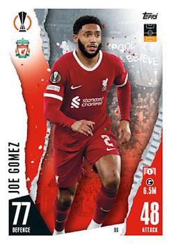 Joe Gomez Liverpool 2023/24 Topps Match Attax UEFA ChL #86