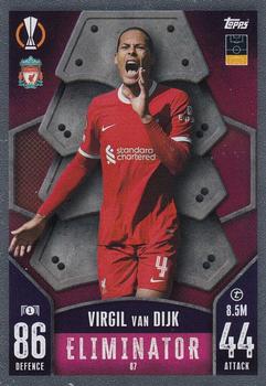 Virgil van Dijk Liverpool 2023/24 Topps Match Attax UEFA ChL Eliminator #87