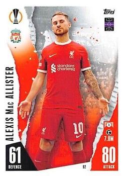 Alexis Mac Allister Liverpool 2023/24 Topps Match Attax UEFA ChL #92