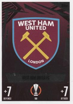 Club Badge West Ham United 2023/24 Topps Match Attax UEFA ChL #100
