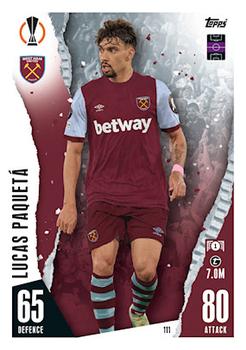 Lucas Paqueta West Ham United 2023/24 Topps Match Attax UEFA ChL #111