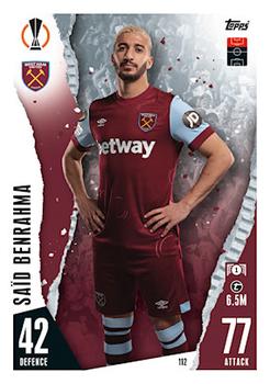 Said Benrahma West Ham United 2023/24 Topps Match Attax UEFA ChL #112
