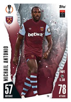 Michail Antonio West Ham United 2023/24 Topps Match Attax UEFA ChL #116