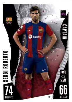 Sergi Roberto FC Barcelona 2023/24 Topps Match Attax UEFA ChL Captain #125