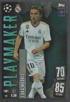 Luka Modric Real Madrid 2023/24 Topps Match Attax UEFA ChL Playmaker #148