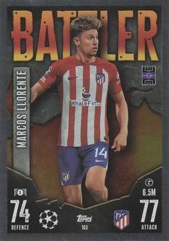 Marcos Llorente Atletico Madrid 2023/24 Topps Match Attax UEFA ChL Battler #163