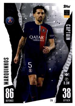 Marquinhos Paris Saint-Germain 2023/24 Topps Match Attax UEFA ChL Captain #174
