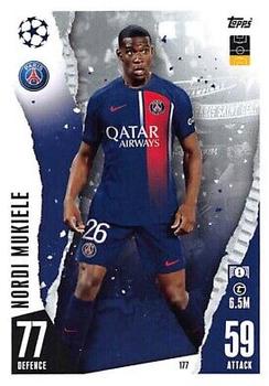 Nordi Mukiele Paris Saint-Germain 2023/24 Topps Match Attax UEFA ChL #177