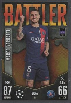 Marco Verratti Paris Saint-Germain 2023/24 Topps Match Attax UEFA ChL Battler #181