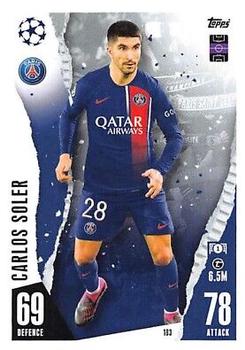 Carlos Soler Paris Saint-Germain 2023/24 Topps Match Attax UEFA ChL #183