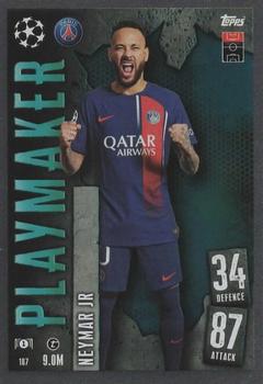 Neymar Jr Paris Saint-Germain 2023/24 Topps Match Attax UEFA ChL Playmaker #187