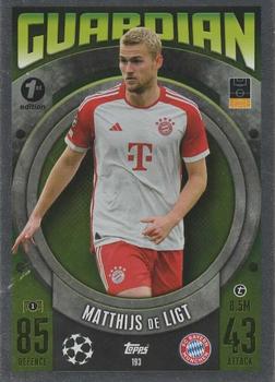 Matthijs de Ligt Bayern Munchen 2023/24 Topps Match Attax UEFA ChL Guardian #193