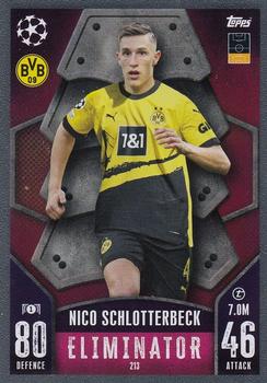 Nico Schlotterbeck Borussia Dortmund 2023/24 Topps Match Attax UEFA ChL Eliminator #213