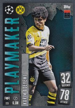 Karim Adeyemi Borussia Dortmund 2023/24 Topps Match Attax UEFA ChL Playmaker #223