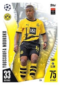 Youssoufa Moukoko Borussia Dortmund 2023/24 Topps Match Attax UEFA ChL #224