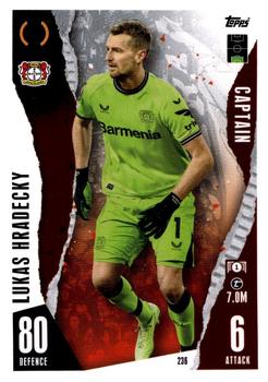 Lukas Hradecky Bayer 04 Leverkusen 2023/24 Topps Match Attax UEFA ChL Captain #236